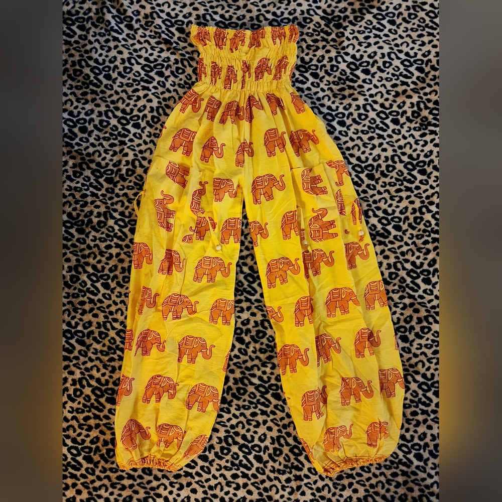 Thailand Elephant Boho Pants